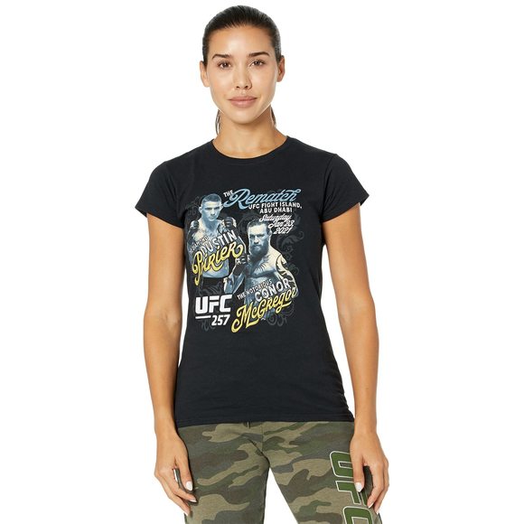 UFC Poirier vs McGregor Main Event T-Shirt Black LG - Picture 1 of 1